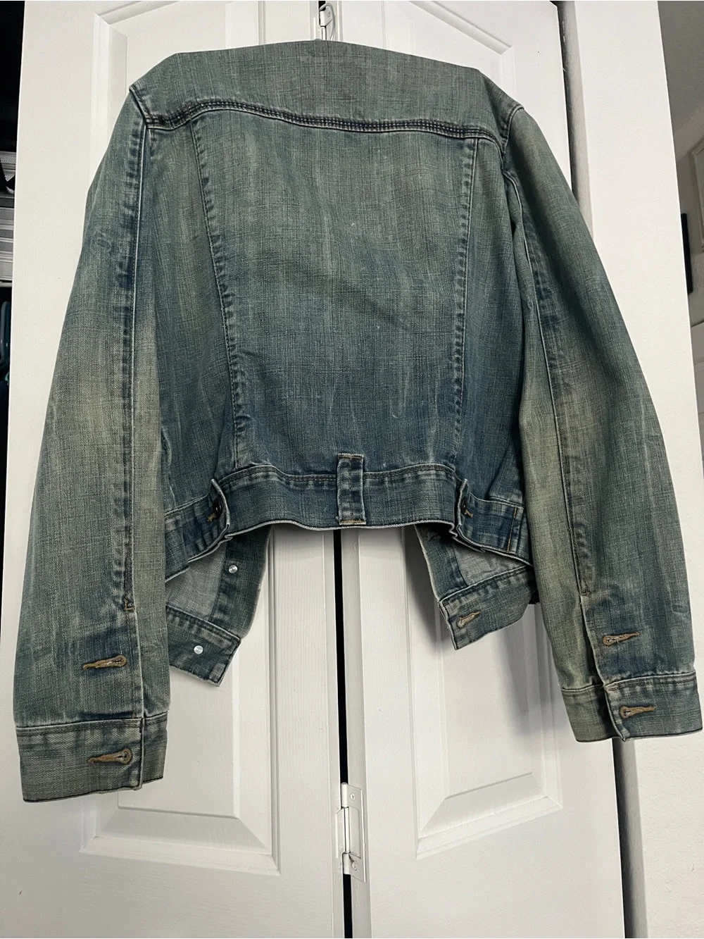 Washed Light Blue Denim Trucker Jacket - Classic Jean Coat